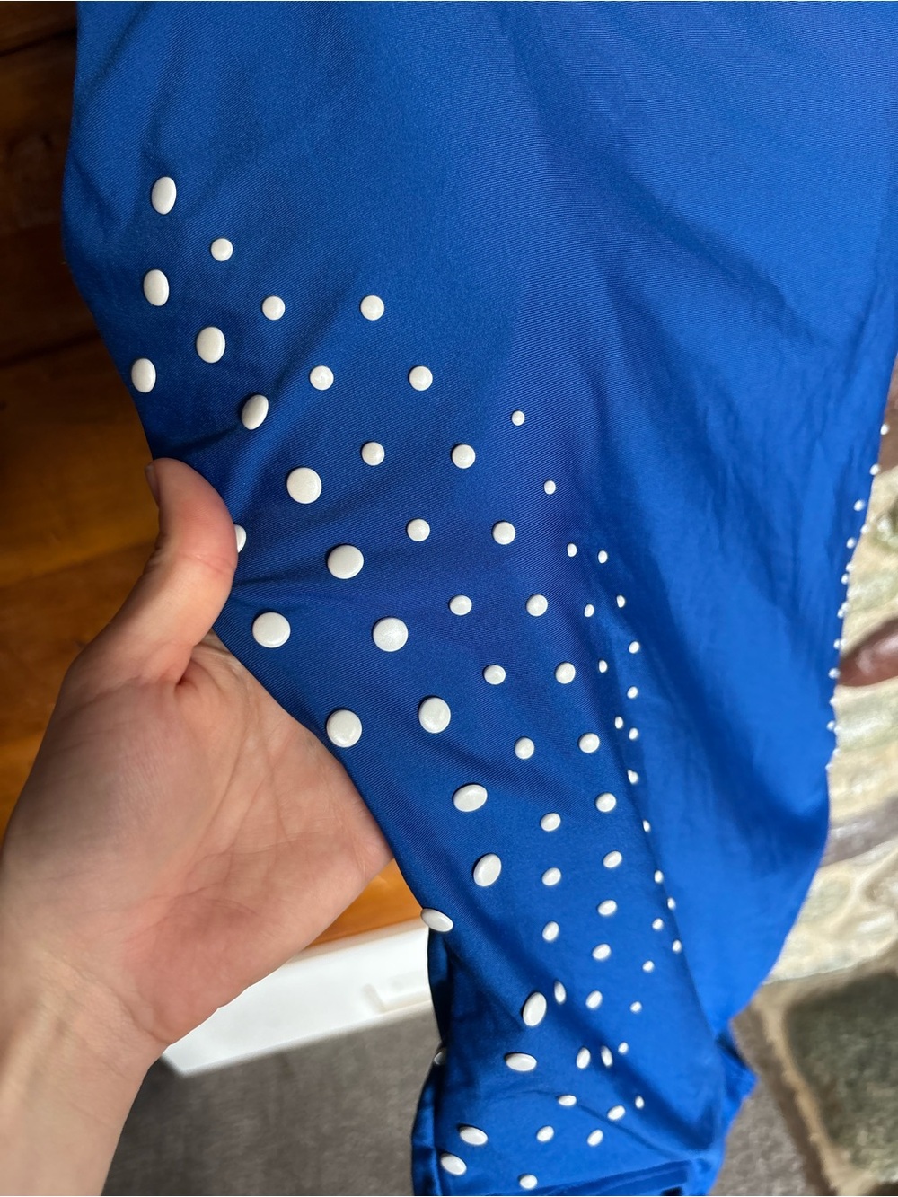 DKNY Royal Blue One-Piece Swimsuit Size 14 | Built-In Bra | Stud Detail